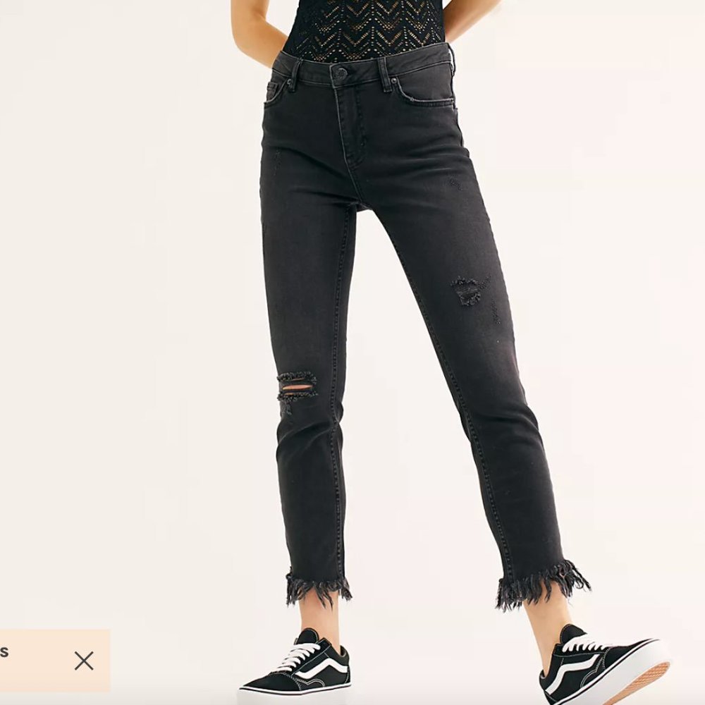 Free People Frayed Jeans